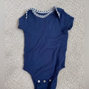 Little Me Onsie with striped detail
